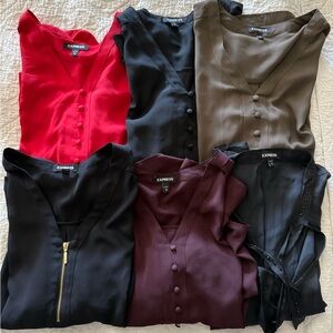 6 Express Women Blouses Size Medium